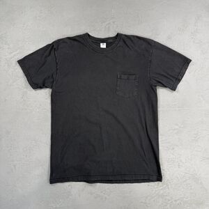 Vintage Stafford Black Cotton Blank Pocket T-Shirt Men's Large